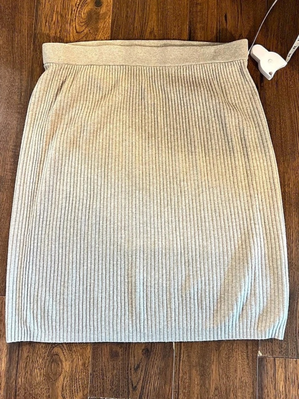 Gap Ribbed Pleated Midi Skirt Beige Size xxl Like New